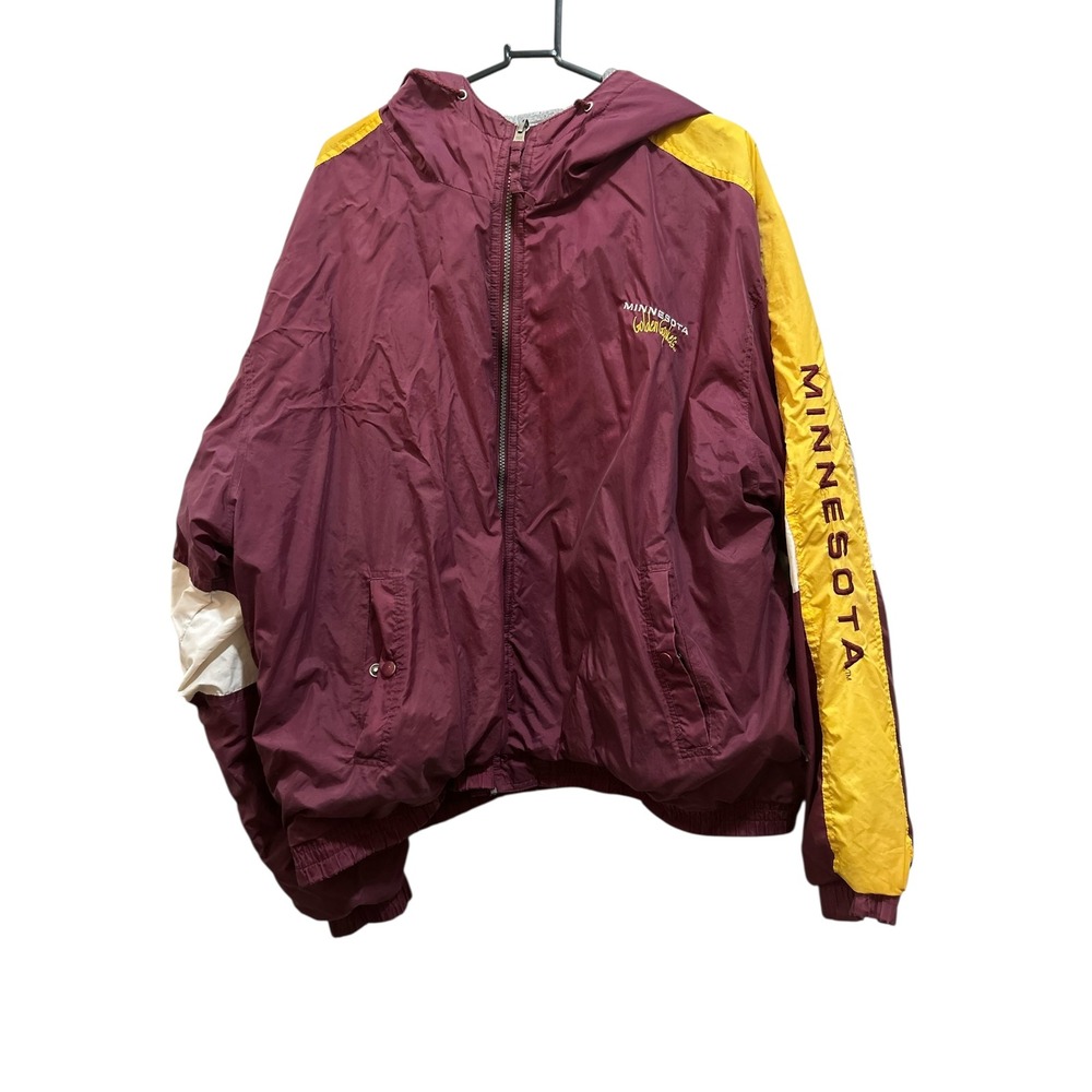 Red Oak Sportswear Minnesota Golden Gophers Windbreaker Jacket XXL Maroon‎